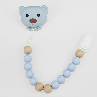 Food Grade Silicone Baby Pacifier Chain Dengan Bentuk Panda Hewan Lucu