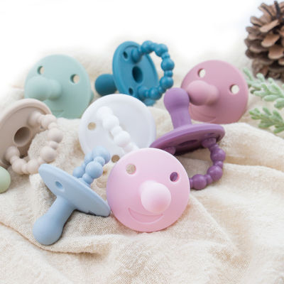 Cat Kitty Shape Silicone Pacifier Case pouch holder Untuk Dot Bayi Balita Tumbuh Gigi