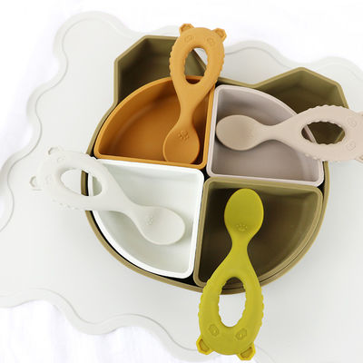 Bebas BPA Waterproof Kids Silicone Placemat Non Slip Alas meja yang dapat digunakan kembali untuk makan bayi
