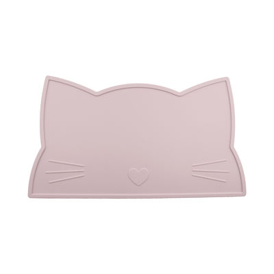 Cat Face Kids Silicone Tatakan, Tikar Meja Makan Silikon Tahan Panas Tikar makan tahan air