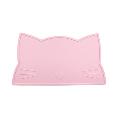 Cat Face Kids Silicone Tatakan, Tikar Meja Makan Silikon Tahan Panas Tikar makan tahan air