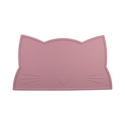 Cat Face Kids Silicone Tatakan, Tikar Meja Makan Silikon Tahan Panas Tikar makan tahan air