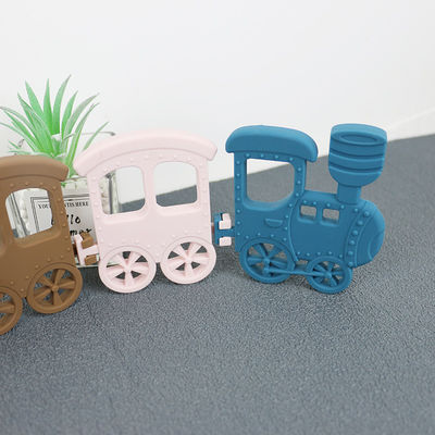 Little Train Silicone Baby Teether Untuk Mainan Kalung Tidak Beracun