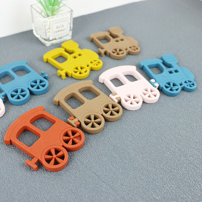 Little Train Silicone Baby Teether Untuk Mainan Kalung Tidak Beracun