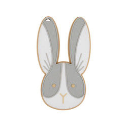 Domba Kelinci Personalized Silicone Teether BPA Gratis Untuk Bayi Baru Lahir