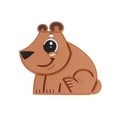 Bear Food Grade Silicone Baby Teether Bebas BPA Ramah Lingkungan