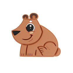 Bear Food Grade Silicone Baby Teether Bebas BPA Ramah Lingkungan