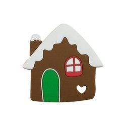 Teether Silicone Kustom Berwarna-warni, Teether Manusia Gingerbread Ramah Lingkungan Untuk Bayi