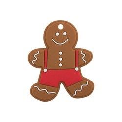 Teether Silicone Kustom Berwarna-warni, Teether Manusia Gingerbread Ramah Lingkungan Untuk Bayi
