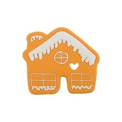 Teether Silicone Kustom Berwarna-warni, Teether Manusia Gingerbread Ramah Lingkungan Untuk Bayi