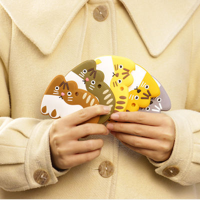 Animal Cat Kitten Silicone Baby Teether BPA Gratis Untuk Tumbuh Gigi Balita