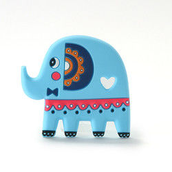 Animal Cat Kitten Silicone Baby Teether BPA Gratis Untuk Tumbuh Gigi Balita
