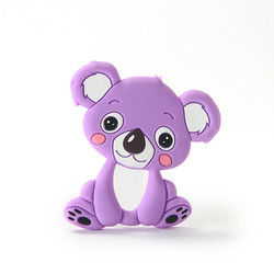 Animal Cat Kitten Silicone Baby Teether BPA Gratis Untuk Tumbuh Gigi Balita