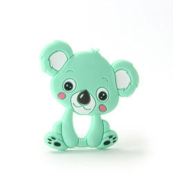 Animal Cat Kitten Silicone Baby Teether BPA Gratis Untuk Tumbuh Gigi Balita