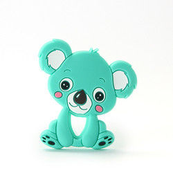 Animal Cat Kitten Silicone Baby Teether BPA Gratis Untuk Tumbuh Gigi Balita