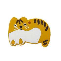 Animal Cat Kitten Silicone Baby Teether BPA Gratis Untuk Tumbuh Gigi Balita