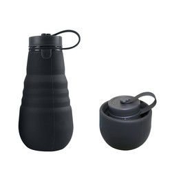 Botol Minum Silikon Lipat Tahan Bocor BPA Gratis Untuk Perjalanan Berkemah