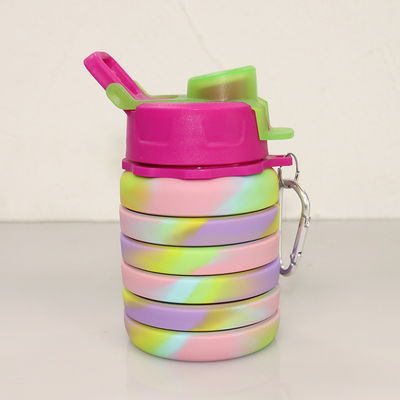 500ml Botol Air Silikon Ramah Lingkungan Untuk Olahraga Perjalanan Minum