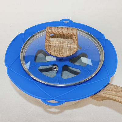 Tutup Panci Food Grade Silicone Reusable Dengan Double Hangs Untuk Memasak