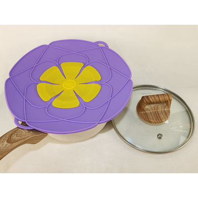 Tutup Panci Food Grade Silicone Reusable Dengan Double Hangs Untuk Memasak