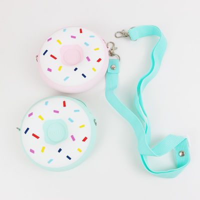 Tas Bahu Donat Mini Silikon Tahan Air Warna-warni Multi Fungsional