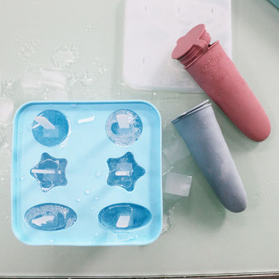 Nampan Cetakan Es Krim Keluarga DIY Dengan Bahan Silikon Lembut Food Grade