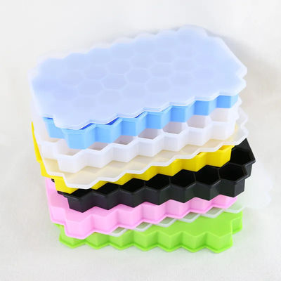 Food Grade Ice Cube Silicone Cetakan Baki Bentuk Sarang Lebah BPA Gratis 37 Sel