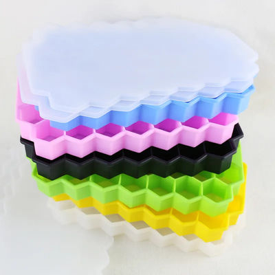 Food Grade Ice Cube Silicone Cetakan Baki Bentuk Sarang Lebah BPA Gratis 37 Sel