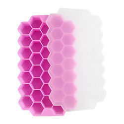 Food Grade Ice Cube Silicone Cetakan Baki Bentuk Sarang Lebah BPA Gratis 37 Sel