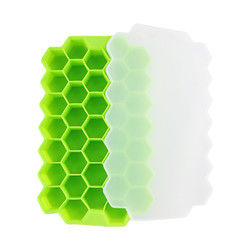 Food Grade Ice Cube Silicone Cetakan Baki Bentuk Sarang Lebah BPA Gratis 37 Sel