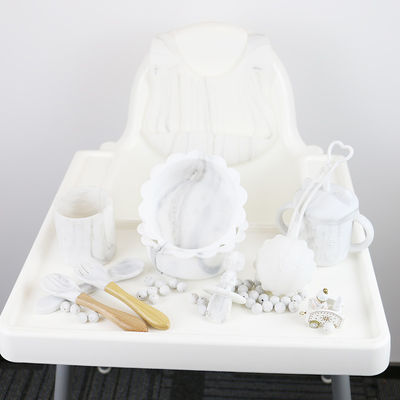 1Set 8 Pcs Set Makan Bayi Silikon Berkelanjutan Warna Pantone