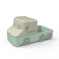 Kartun Cute Silicone Suction Plate Bentuk Mobil Untuk Bayi Makan Makanan