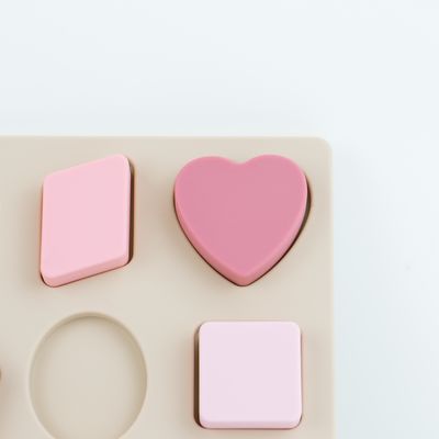 Teka-teki Silikon Bentuk Geometris Bebas BPA Ramah Lingkungan Untuk Pendidikan Anak-Anak