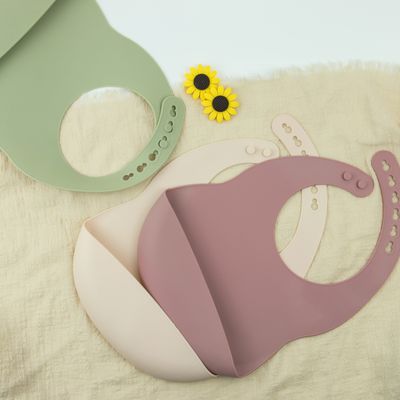 Balita Feeding Silicone Baby Bib Bebas BPA Soft With Food Catcher