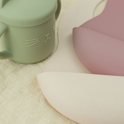 Balita Feeding Silicone Baby Bib Bebas BPA Soft With Food Catcher