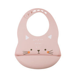 Cacoon Cat Fox Printed Silicone Food Catcher Oto Untuk Sarapan Balita