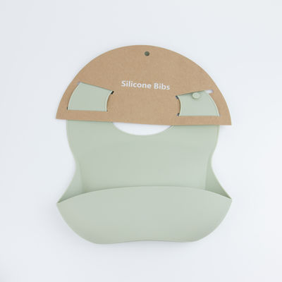 Logo Kustom Bib Bayi Silikon, Bib Makan Tahan Air Untuk Anak Perempuan Anak Laki-Laki