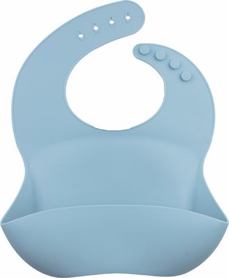 Adjustable Silicone Catcher Bib Safe Soft For Baby Kids Feeding