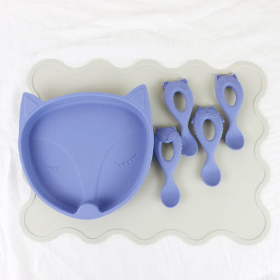 Kustom Warna Pantone Kids Silicone Tatakan Untuk Balita Dinning Feeding
