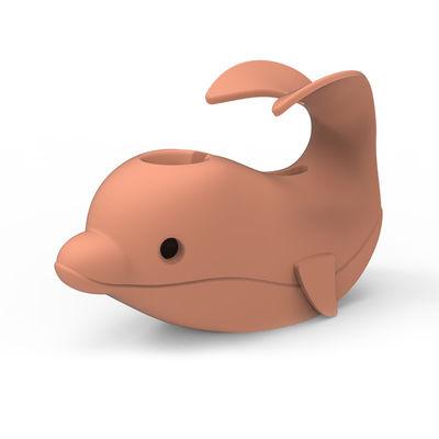 Silikon Buatan Kustom Lucu, Penutup Cerat Bathtub Dengan Bentuk Rhino Dolphin