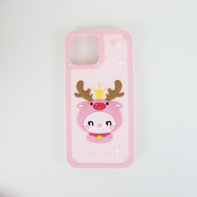 Bahan Food Grade Custom Made Silicone Phone Case Untuk Ponsel OEM ODM