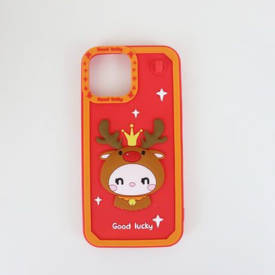 Bahan Food Grade Custom Made Silicone Phone Case Untuk Ponsel OEM ODM