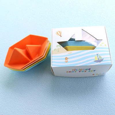Floating Bath Silicone Boat Set Mainan Air Bpa Free Food Grade