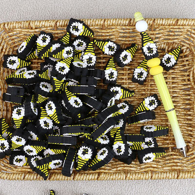 Manik-manik Fokus Silikon Kartun Lucu Gnome 100 Pcs Kustom Rendah MOQ
