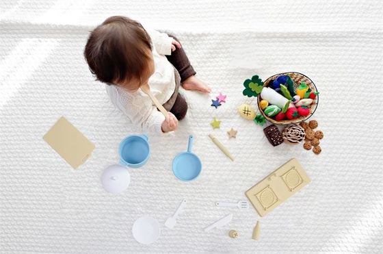 2023 BARU KEDATANGAN bayi bermain BPA gratis food grade memasak dapur mainan silikon set hadiah
