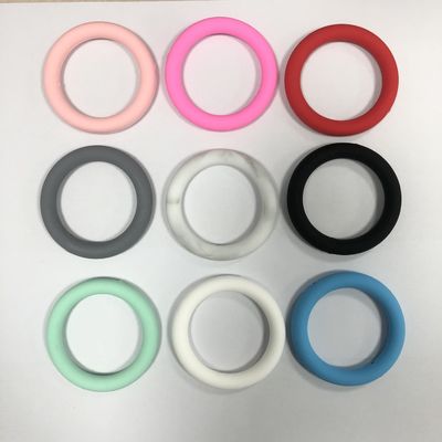 Grosir PISSEN Silicone focal o ring Beads untuk gantungan kunci DIY