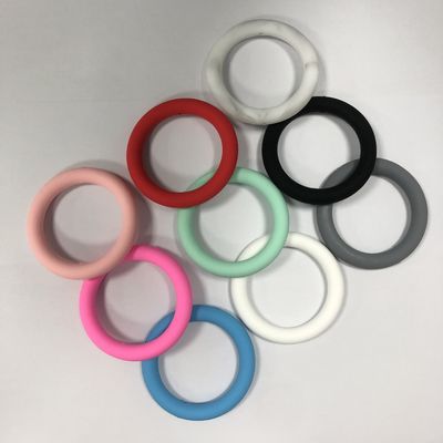 Grosir PISSEN Silicone focal o ring Beads untuk gantungan kunci DIY
