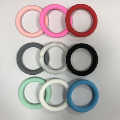 Grosir PISSEN Silicone focal o ring Beads untuk gantungan kunci DIY