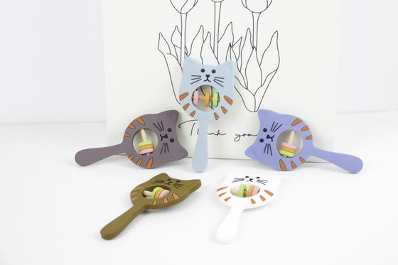BPA Free Silicone Teether untuk Tumbuh Gigi Perawatan Bayi mainan mainan silikon food grade yang menenangkan