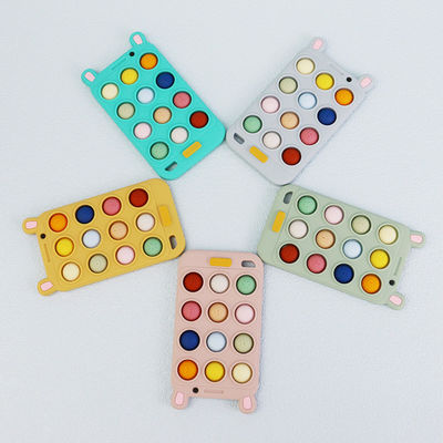 BPA Free Silicone Baby bentuk ponsel Teethers untuk Kenyamanan dan Bantuan sakit gigi bayi